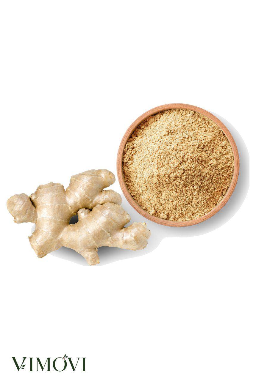 Ginger Powder — Ginger powder with the rhizome it is dried and milled from